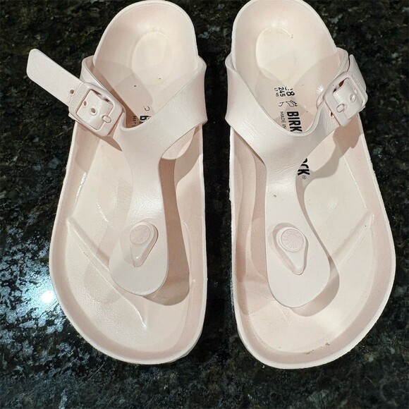 Birkenstock Shoes - Birkenstock Gizeh EVA Sandals Womens EU 38 Light Rose Pink Thong Flat